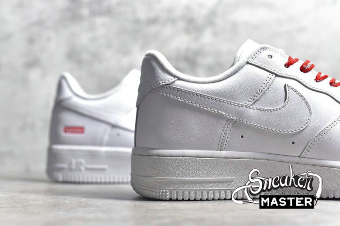 NIKE AIR FORCE 1 LOW X SUPREME BOX LOGO WHITE/WHITE/RED CU9225-100