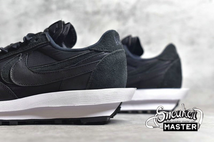 NIKE SACAI X LDWAFFLE BLACK NYLON BLACK/BLACK/WHITE BV0073-002