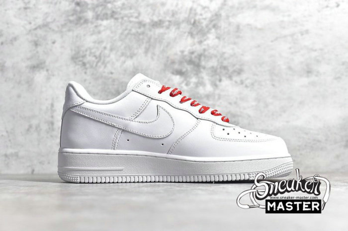 NIKE AIR FORCE 1 LOW X SUPREME BOX LOGO WHITE/WHITE/RED CU9225-100