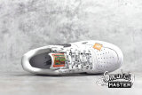 NIKE AIR FORCE 1 LOW 07 PRM JUST DO IT WHITE/WHITE-BLACK-TOTAL ORANGE AR7719-100