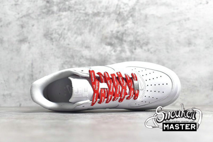 NIKE AIR FORCE 1 LOW X SUPREME BOX LOGO WHITE/WHITE/RED CU9225-100