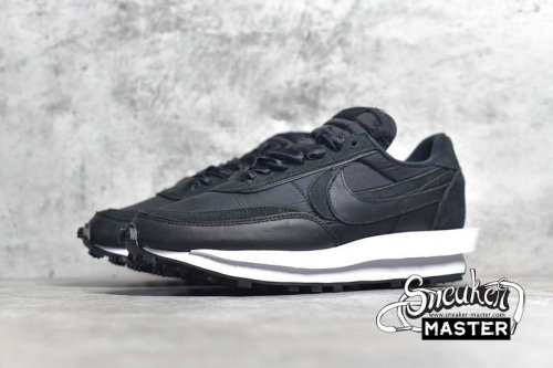 NIKE SACAI X LDWAFFLE BLACK NYLON BLACK/BLACK/WHITE BV0073-002