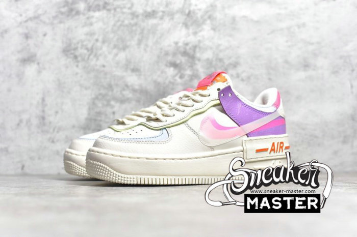 NIKE AIR FORCE 1 SHADOW BEIGE/PALE IVORY-PINK CU3012-164