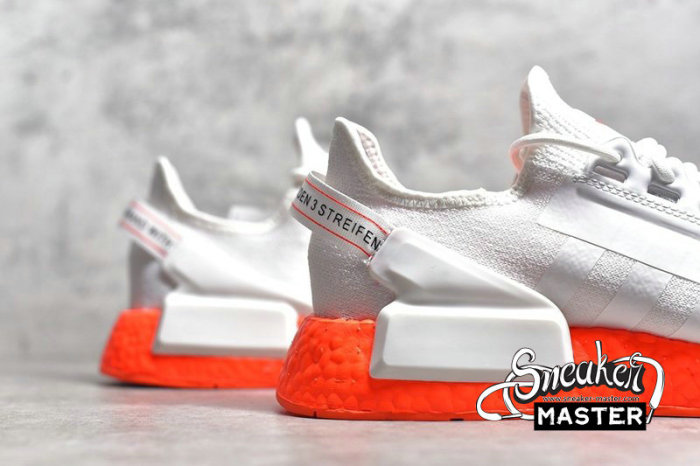 ADIDAS NMD_R1 V2 CLOUD WHITE/CLOUD WHITE/SOLAR RED FX3902