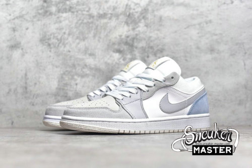 NIKE AIR JORDAN 1 LOW PARIS WHITE/SKY GREY/FOOTBALL GREY CV3043-100