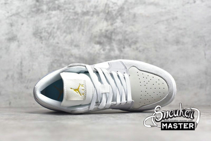 NIKE AIR JORDAN 1 LOW PARIS WHITE/SKY GREY/FOOTBALL GREY CV3043-100