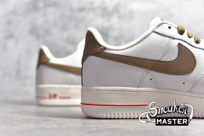NIKE AIR FORCE 1 LOW BEIGE/KHAKI/RED 808788-998