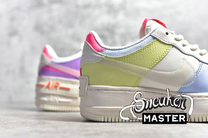 NIKE AIR FORCE 1 SHADOW BEIGE/PALE IVORY-PINK CU3012-164