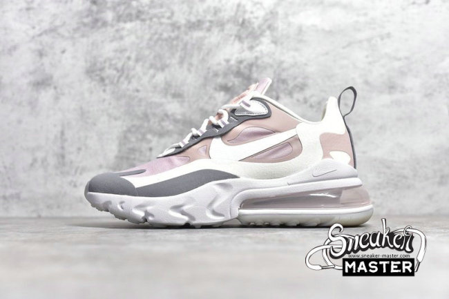 NIKE AIR MAX 270 REACT PLUM CHALK/SUMMIT WHITE-STONE MAUVEE CI3899-500