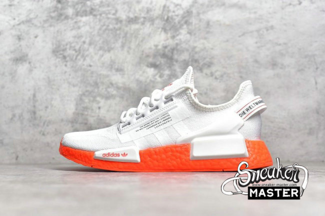 ADIDAS NMD_R1 V2 CLOUD WHITE/CLOUD WHITE/SOLAR RED FX3902