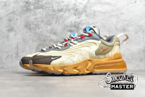 NIKE AIR MAX 270 REACT ENG X TRAVIS SCOTT CACTUS TRAILS LIGHT CREAM/DARK HAZEL/STARFISH CT2864-200