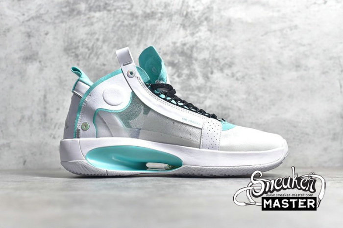 NIKE AIR JORDAN 34 GUO AILUN PE ECLIPSE WHITE/METALLIC SILVER/BLUE BQ3381-103
