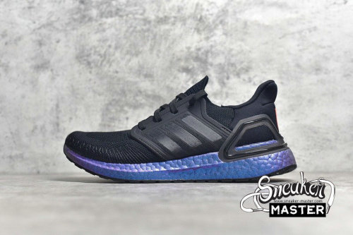 ADIDAS ULTRA BOOST 20 CONSORTIUM CORE BLACK/CORE BLACK/BLUE VIOLET METALLIC EG1341
