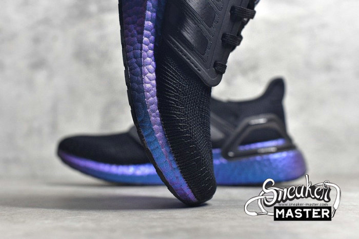 ADIDAS ULTRA BOOST 20 CONSORTIUM CORE BLACK/CORE BLACK/BLUE VIOLET METALLIC EG1341