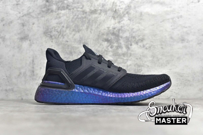 ADIDAS ULTRA BOOST 20 CONSORTIUM CORE BLACK/CORE BLACK/BLUE VIOLET METALLIC EG1341