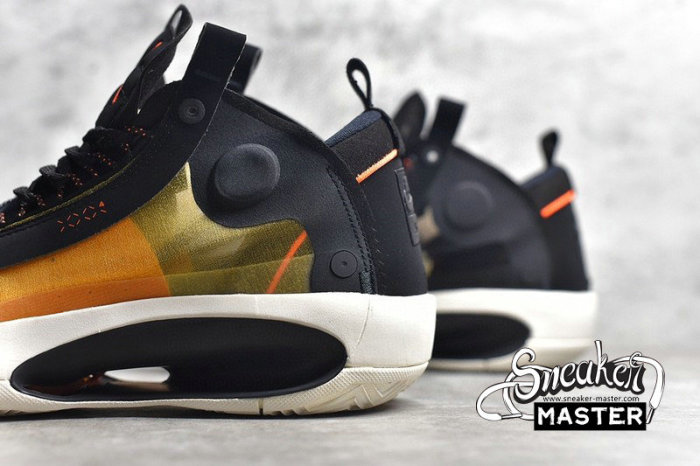 NIKE AIR JORDAN 34 PF AMBER RISE/METALLIC SILVER-BLACK BQ3381-800