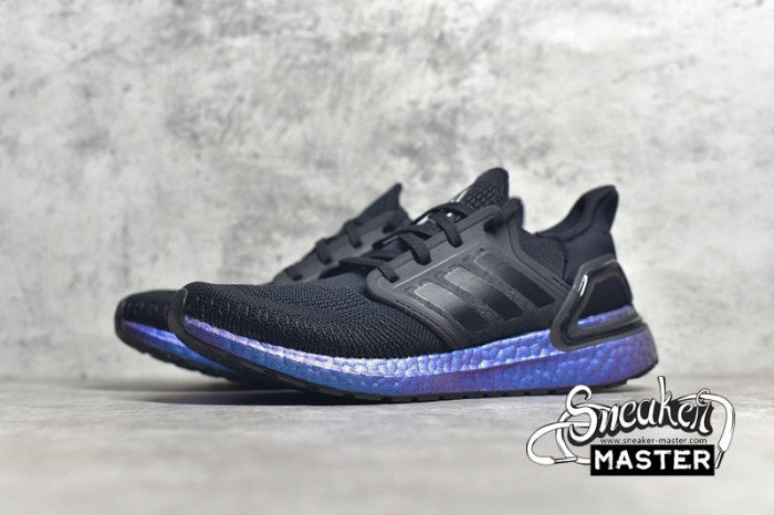 ADIDAS ULTRA BOOST 20 CONSORTIUM CORE BLACK/CORE BLACK/BLUE VIOLET METALLIC EG1341