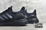 ADIDAS ULTRA BOOST 20 SHOES CORE BLACK/CORE BLACK/LIGHT GREY EF0702