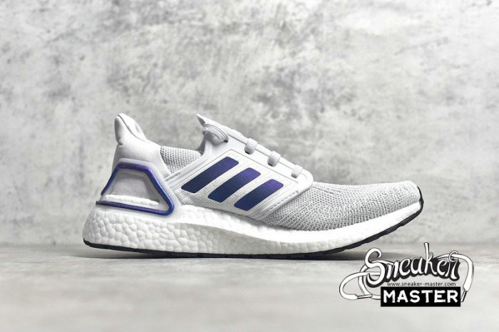 ADIDAS ULTRABOOST 20 SHOES DASH GREY/BOOST BLUE VIOLET MET./CORE BLACK EG0695
