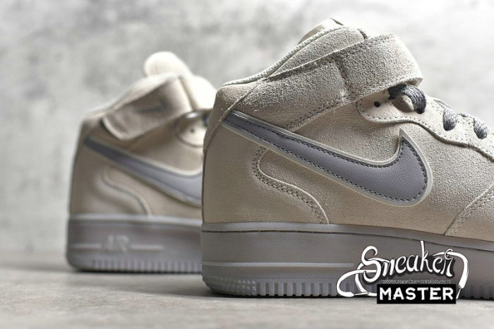 NIKE AIR FORCE 1 MID 07 BEIGE/WHITE/LIGHT GREY 315123-002