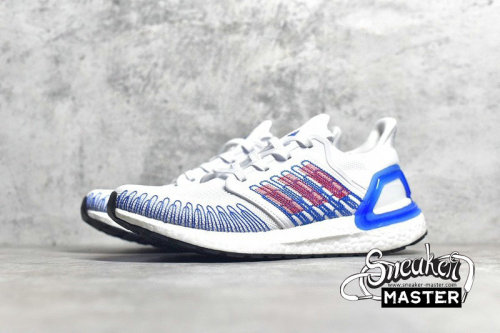 ADIDAS ULTRABOOST 20 CONSORTIUM SHOES CLOUD WHITE/BLUE/RED EG0217
