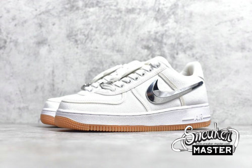NIKE AIR FORCE 1 LOW X TRAVIS SCOTT WHITE/WHITE/WHITE AQ4211-100