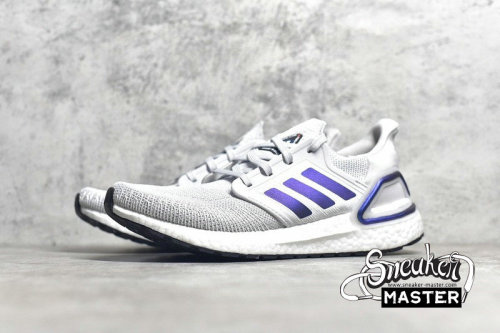 ADIDAS ULTRABOOST 20 SHOES DASH GREY/BOOST BLUE VIOLET MET./CORE BLACK EG0695