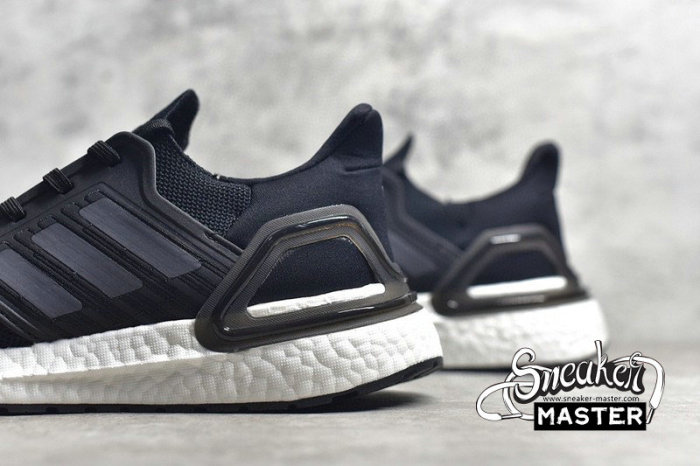 ADIDAS ULTRA BOOST 20 SHOES CORE BLACK/BLUE/CLOUD WHITE EF0701