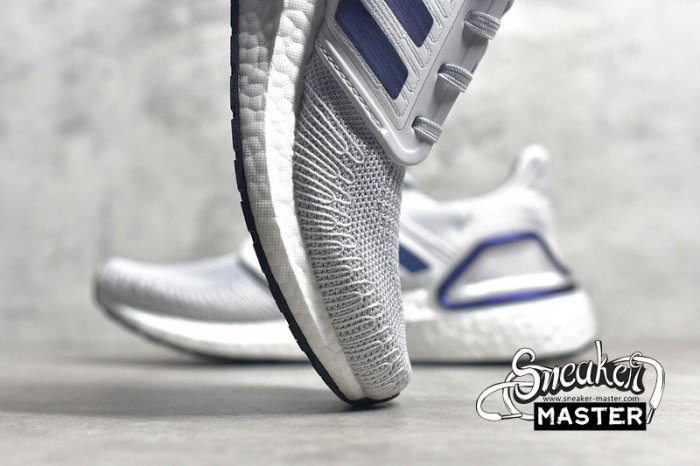 ADIDAS ULTRABOOST 20 SHOES DASH GREY/BOOST BLUE VIOLET MET./CORE BLACK EG0695