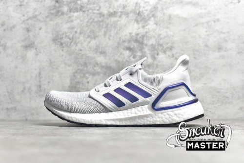 ADIDAS ULTRABOOST 20 SHOES DASH GREY/BOOST BLUE VIOLET MET./CORE BLACK EG0695