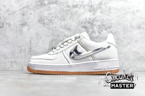NIKE AIR FORCE 1 LOW X TRAVIS SCOTT WHITE/WHITE/WHITE AQ4211-100