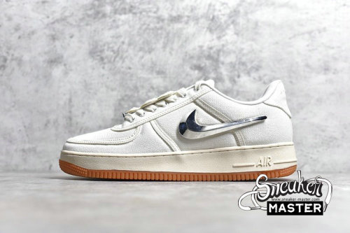 NIKE AIR FORCE 1 LOW X TRAVIS SCOTT SAIL/GUM LIGHT BROWN/SAIL AQ4211-101
