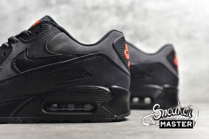 NK AIR MAX 90 ESSENTIAL GREY SUEDE DARK GREY/BLACK/COSMIC CLAY AJ1285-025