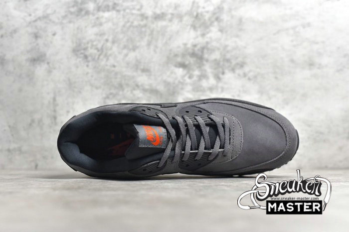 NK AIR MAX 90 ESSENTIAL GREY SUEDE DARK GREY/BLACK/COSMIC CLAY AJ1285-025