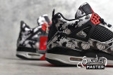 NIKE AIR JORDAN 4 TATTOO BLACK/FIRE RED/BLACK/WHITE BQ0897-006