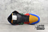 NIKE AIR JORDAN 1 MID FEARLESS X BLUE THE GREAT MUSLIN/VARSITY RED/ROYAL/TAXI/BLACK CU2805-100