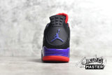 NIKE AIR JORDAN 4 RETRO NRG RAPTORS BLACK/UNIVERSITY RED-COURT PURPLE​ AQ3816-065