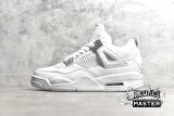 NIKE AIR JORDAN 4 IV RETRO PURE MONEY WHITE/METALLIC SILVER 308497-100
