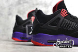 NIKE AIR JORDAN 4 RETRO NRG RAPTORS BLACK/UNIVERSITY RED-COURT PURPLE​ AQ3816-065