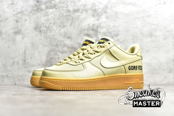 NIKE AIR FORCE 1 LOW X GORE-TEX LIGHT GREEN/BLACK/WHEAT CK2630-100