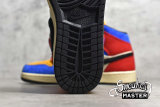 NIKE AIR JORDAN 1 MID FEARLESS X BLUE THE GREAT MUSLIN/VARSITY RED/ROYAL/TAXI/BLACK CU2805-100
