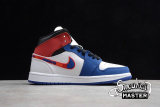 NIKE AIR JORDAN 1 MID SWOOSH WHITE/GAME ROYAL-GYM RED-BLACK 852542-146