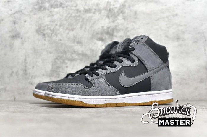 NIKE SB ZOOM DUNK HIGH PRO BLACK/GREY/WHITE 854851-066