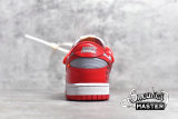 NIKE OFF-WHITE X SB DUNK LOW UNIVERSITY RED/WOLF GREY CT0856-600