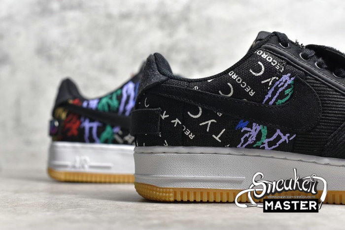 NIKE TRAVIS SCOTT X AIR FORCE 1 LOW ASTROWORLD BLACK/MULTI-COLOR CN2405-001
