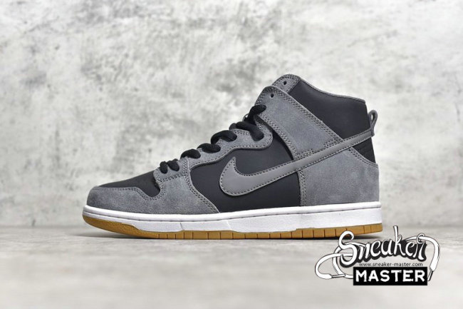 NIKE SB ZOOM DUNK HIGH PRO BLACK/GREY/WHITE 854851-066