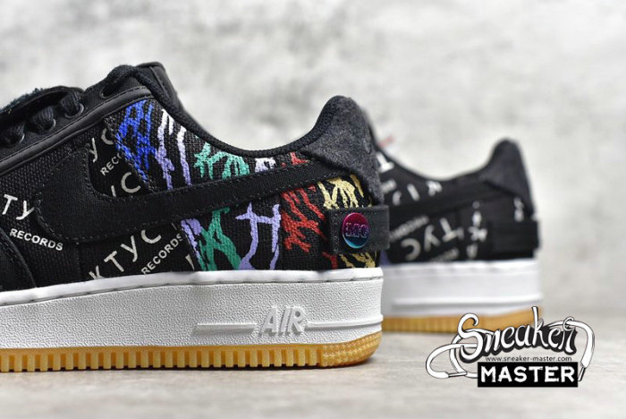 NIKE TRAVIS SCOTT X AIR FORCE 1 LOW ASTROWORLD BLACK/MULTI-COLOR CN2405-001