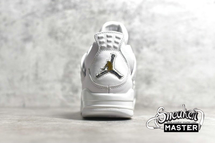 NIKE AIR JORDAN 4 IV RETRO PURE MONEY WHITE/METALLIC SILVER 308497-100