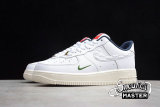 NIKE KITH X AIR FORCE 1 LOW 07 WHITE/NAVY BLUE/GREEN CU2980-193