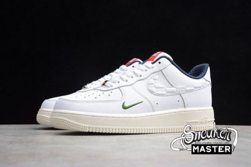NIKE KITH X AIR FORCE 1 LOW 07 WHITE/NAVY BLUE/GREEN CU2980-193